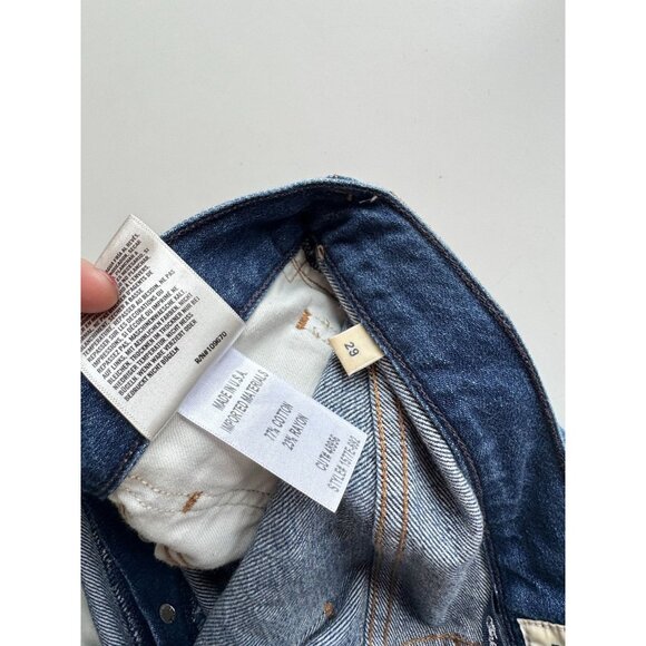 CITIZENS OF HUMANITY Liya Lowe Dark High Rise Slim Straight Jeans, Size 29 - Picture 13 of 14